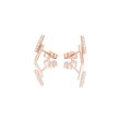 KEK | Earrings Pink gold lightning | diamond