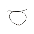 Kek | Bracelet 14 carat Pinkgold Heart | Black