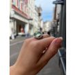 Unique Piece | White Gold Ring | Diamonds - Prehnite - Tsavorite