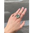Unique Piece | White Gold Ring | Diamonds - Prehnite - Tsavorite