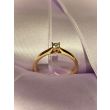 W | Diamond Solitaire Ring 4 Claws Yellow Gold | 0.15ct