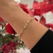Dot | Yellow Gold Bracelet | Horseshoe Chain 19cm