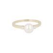 Sundrops | Ring Yellow Gold | Pearl & Diamonds