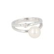 Sundrops | Ring White Gold | Pearl & Diamond