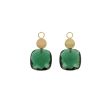 Varivello25 Pendants Hydro Toermaline Enamel Mint green | Yellowgold