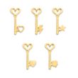 Minitials Three Key To My Heart Necklace | 18ct Gold