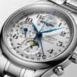 Longines Master Collection Moonphase Steel White | 42MM L2.773.4.78.6