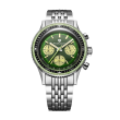 Nivada Grenchen Chronoking MecaQuartz summer edition "green" 38mm | 87057Q04