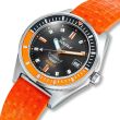 Squale Matic S Orange Mosaic Rubber | 38mm MATICBKOBK.MROR