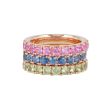 Yeva | Alliance Ring Pink Gold | Pink Sapphire