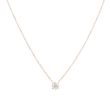 Lux | Necklace Solitaire Pink Gold | Diamond 0,26ct