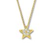 Minitials One Pavé Star Necklace | 18ct Gold