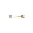 W | Diamond Ear studs Yellow Gold | 0.80ct