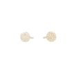 Yeva | Ear studs Yellow Gold | Diamond Pavé