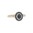 Yeva | Ring 14 Carat Yellow Gold | Diamond Sapphire