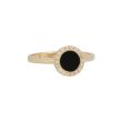 Sundrops | Ring 14 Carat Yellow Gold | Diamond Onyx