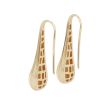 Dot | Earrings 14 Carat Yellow Gold | Pleated Drops