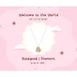 Yeva | Pink Gold Necklace | Diamond Girl