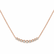 Lux collier ros;egoud met diamant