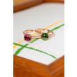 BRON | Catch Ring | Diamonds - Green Tourmaline
