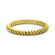 Minitials Twisted Stacking Ring | 18ct Gold