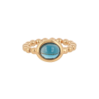 Sundrops | Flex Ring Pink gold | London Blue Topaz 
