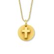 Minitials Signature Disc Necklace | 18ct Gold
