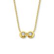 Minitials Two Diamond Necklace | 18ct Gold