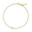 Minitials Two Diamond Chain Bracelet | 18ct Gold
