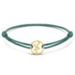 Minitials Two Signature Round Satin Bracelet | 18ct Gold