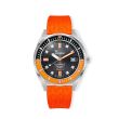 Squale Matic S Orange Mosaic Rubber | 38mm MATICBKOBK.MROR