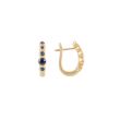 Yeva | Earrings Pink Gold | Sapphire