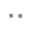 W | Champagne Diamond Ear studs Pink Gold | 2.00ct