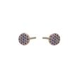 Yeva | Ear studs Rose Gold | Blue Sapphire Pavé