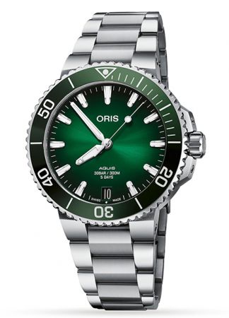 Oris Aquis Date Green Caliber 400|  43.5MM | 01 400 7763 4157-07 8 24 09PEB