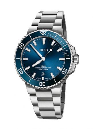 Oris Aquis Date Blue Steel | 41.5mm