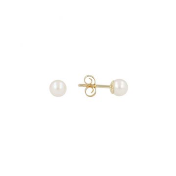 Sundrops | Ear Studs Yellow Gold | Pearl