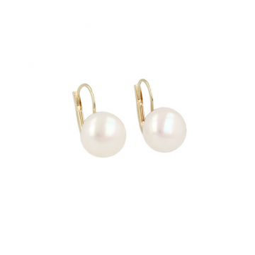 Sundrops | Earrings Yellow Gold | Pearl