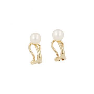 Sundrops | Earclips Yellow Gold | Pearl