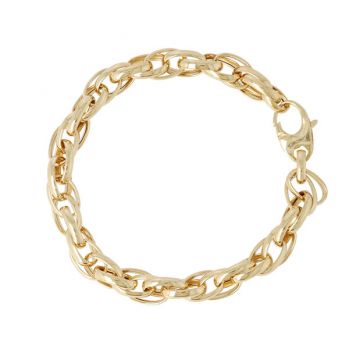 Be | Bracelet Yellow Gold | Double Anchor