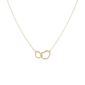 KEK | Necklace Yellow Gold | Two Hearts Entwined