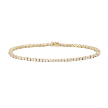 Lux | Tennis Bracelet Yellow Gold | 74 Diamonds