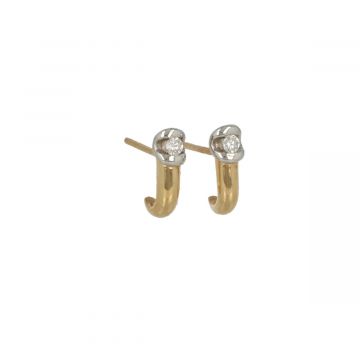 Lux | Earring Two-Tone | Diamond set