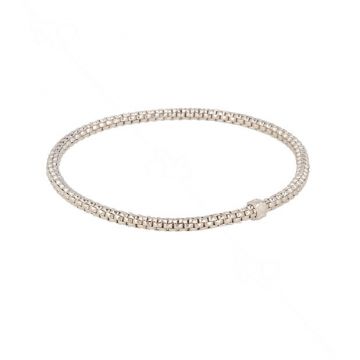 Sundrops | Flex Bracelet Whitegold Braid | 2.8mm