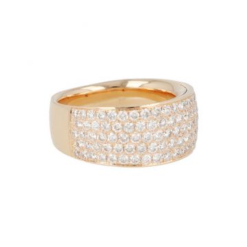 Be | Ring Pink Gold | Diamond Pavé