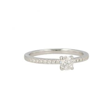 Lux | Ring White Gold | Diamonds 0.46ct