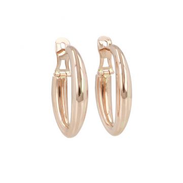 Be | Earrings 14 Carat Pink Gold | Oval