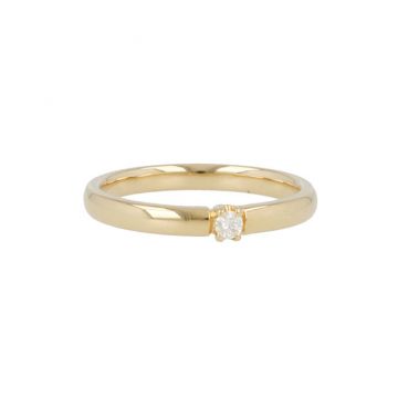 W | Diamond Alliance Ring Yellow Gold | 0.05ct