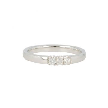 W | Diamond Alliance Ring White Gold | 3 x 0.05ct