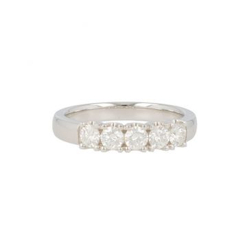 W | Diamond Alliance Ring White Gold | 5 x 0.15ct